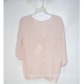 100% Polyester Women's Casual Blouses Chiffon Tops